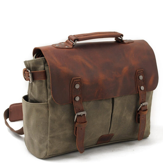 Canvas Crossbody Messenger Bag | PETERSBURG